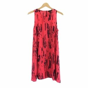 Aqua Brand Bright Coral Sleeveless Swing Dress